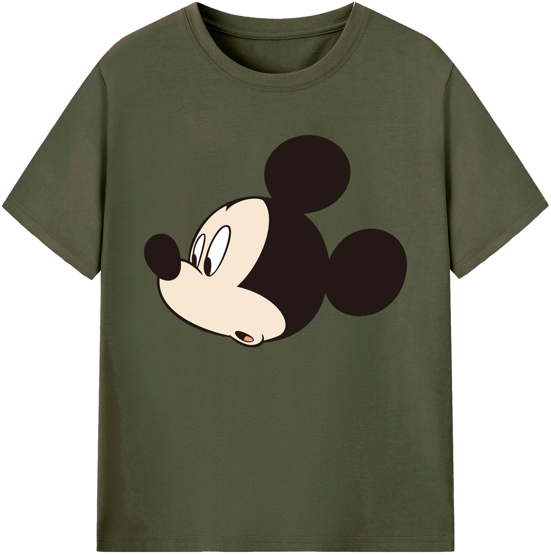 ミッキーマウス Mickey Mouse 綿100％ メンズ半袖Tシャツ｜肌触りやわらか＆通気性